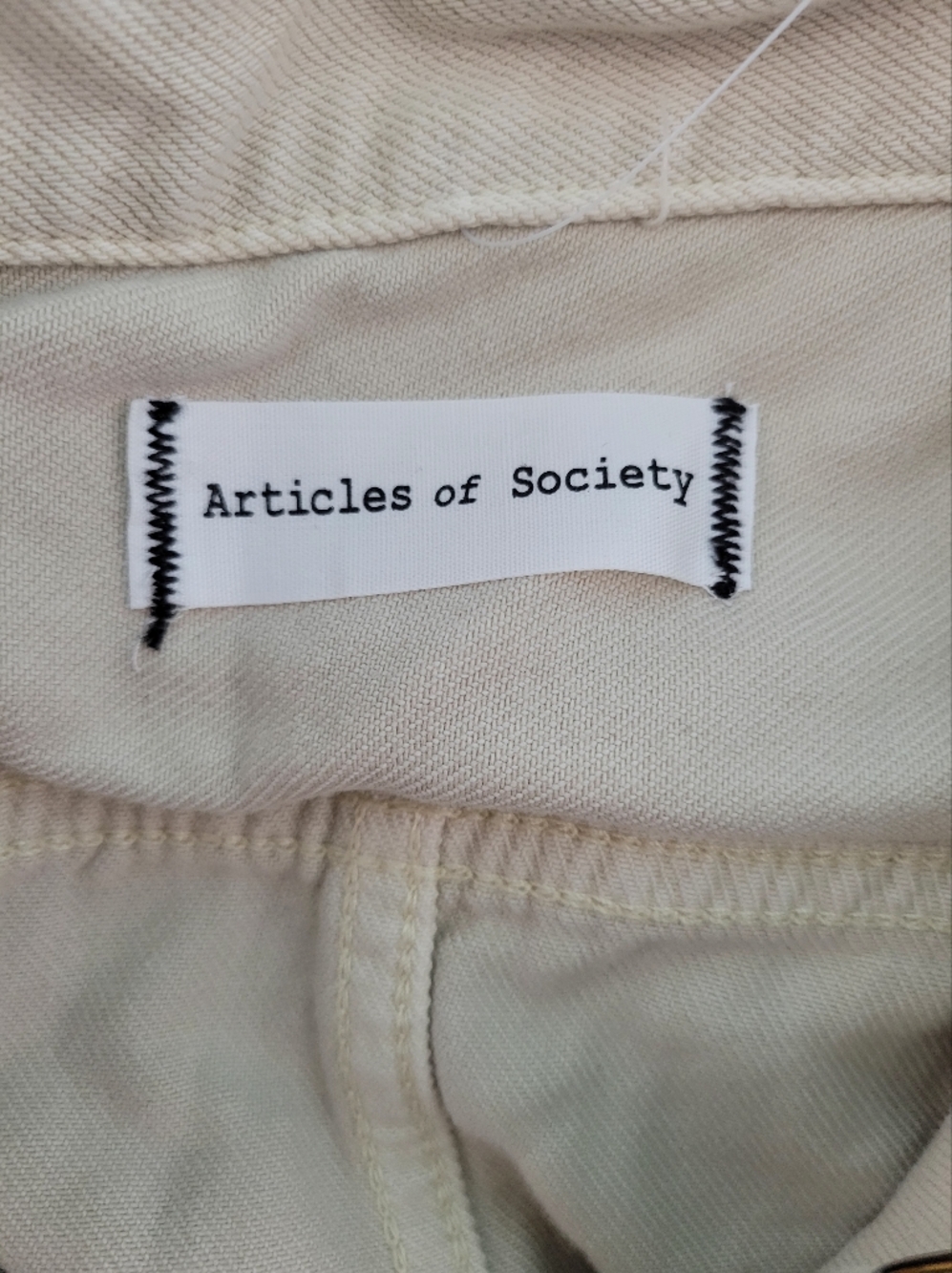 NWT Articles of Society Beige Utility Short Sleeve Jumpsuit Size M - Picture 2 of 13